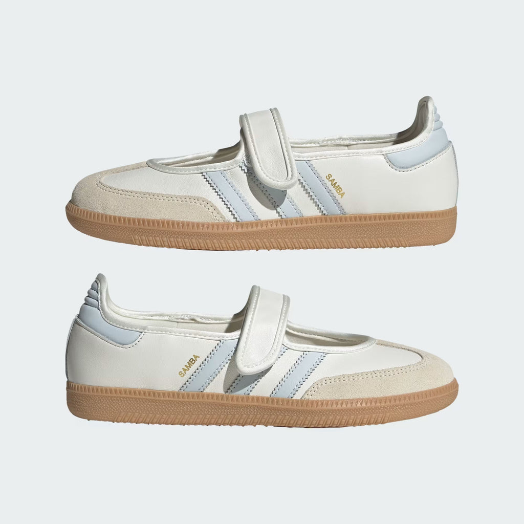 Adidas Samba Jane White Gum Halo Blue – Sneakers